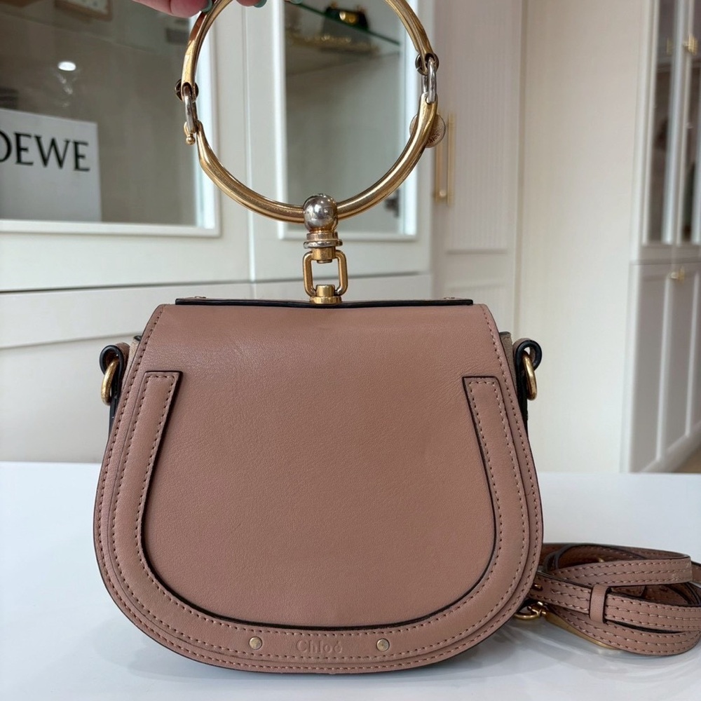 Chloé Nile Bracelet Bag – Medium – Nude/Beige